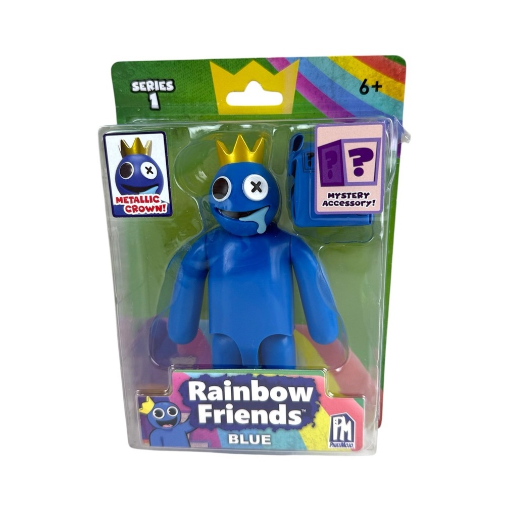Rainbow Friends Blue‎ Action Figure 5" Series 1 PhatMojo New Sealed Toy